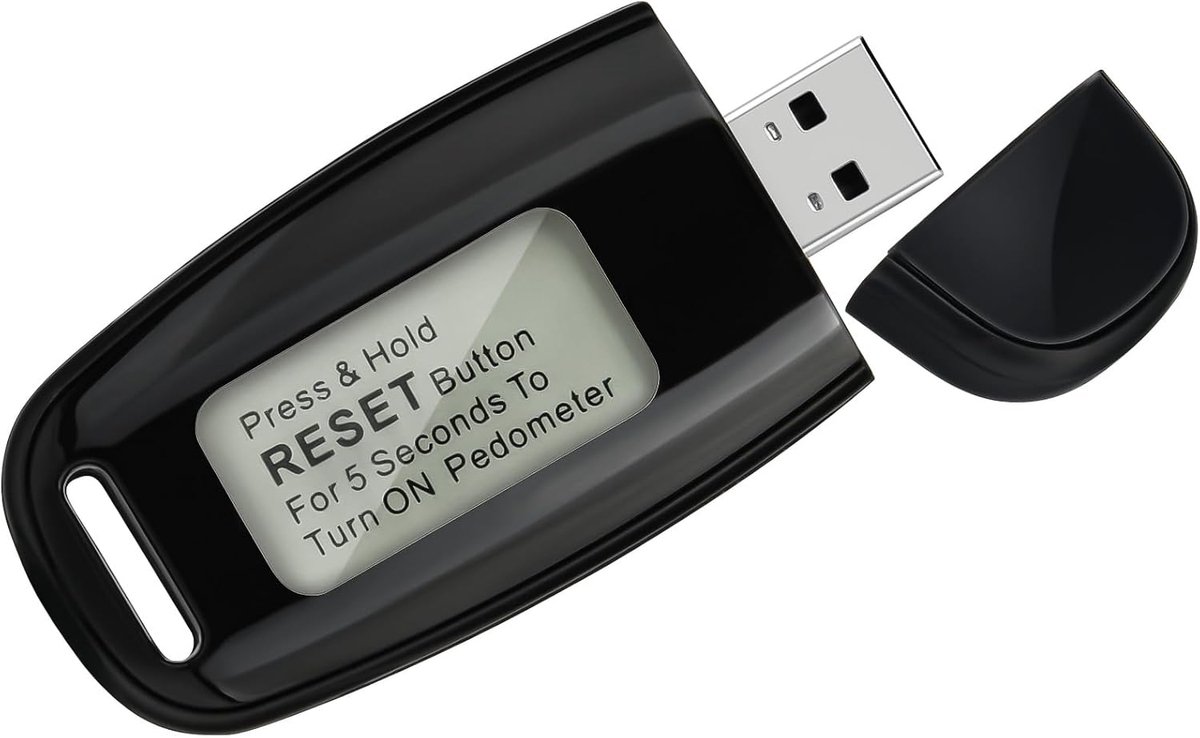 SnelShoppen - Draagbare 3D-stappenteller met Clip, Nauwkeurige Digitale Stappenteller voor Mannen en Vrouwen, Clip-on Activiteitstracker, Ideaal voor