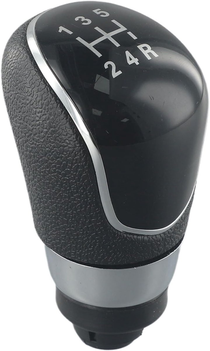 SnelShoppen - 5-Speed Handgeschakelde Versnellingspook Knop voor Ford Fiesta MK7 2008-2013 en Focus MK2 FL 2008-2011 - Zwart, Duurzaam en Betrouwbaar