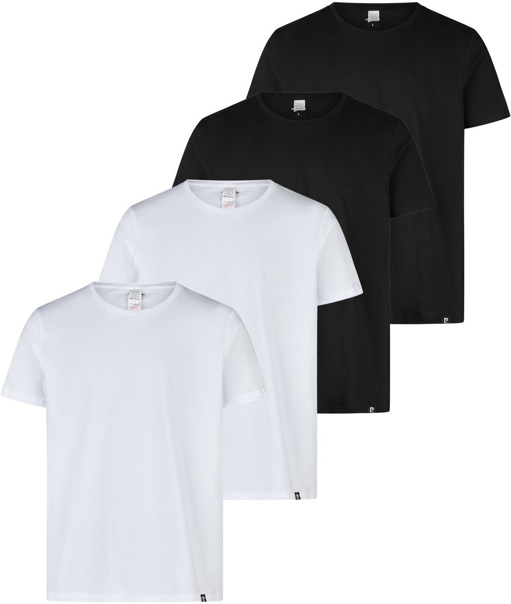 Pierre Cardin Heren T-Shirt BODYWEAR 4 Pack regular fit Veelkleurig L Ronde Hals Volwassenen gemaakt van 100% katoen