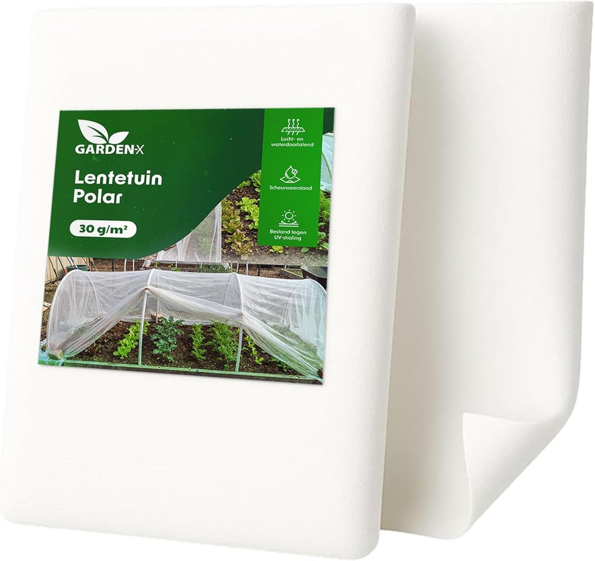 SnelShoppen - Kweekbed Vlies 30 g/m² Ademend Tuinvlies 1,6 x 10 m Bescherming voor Planten en Groenten tegen Kou en Vorst Ideaal voor Tuin en Moestuin