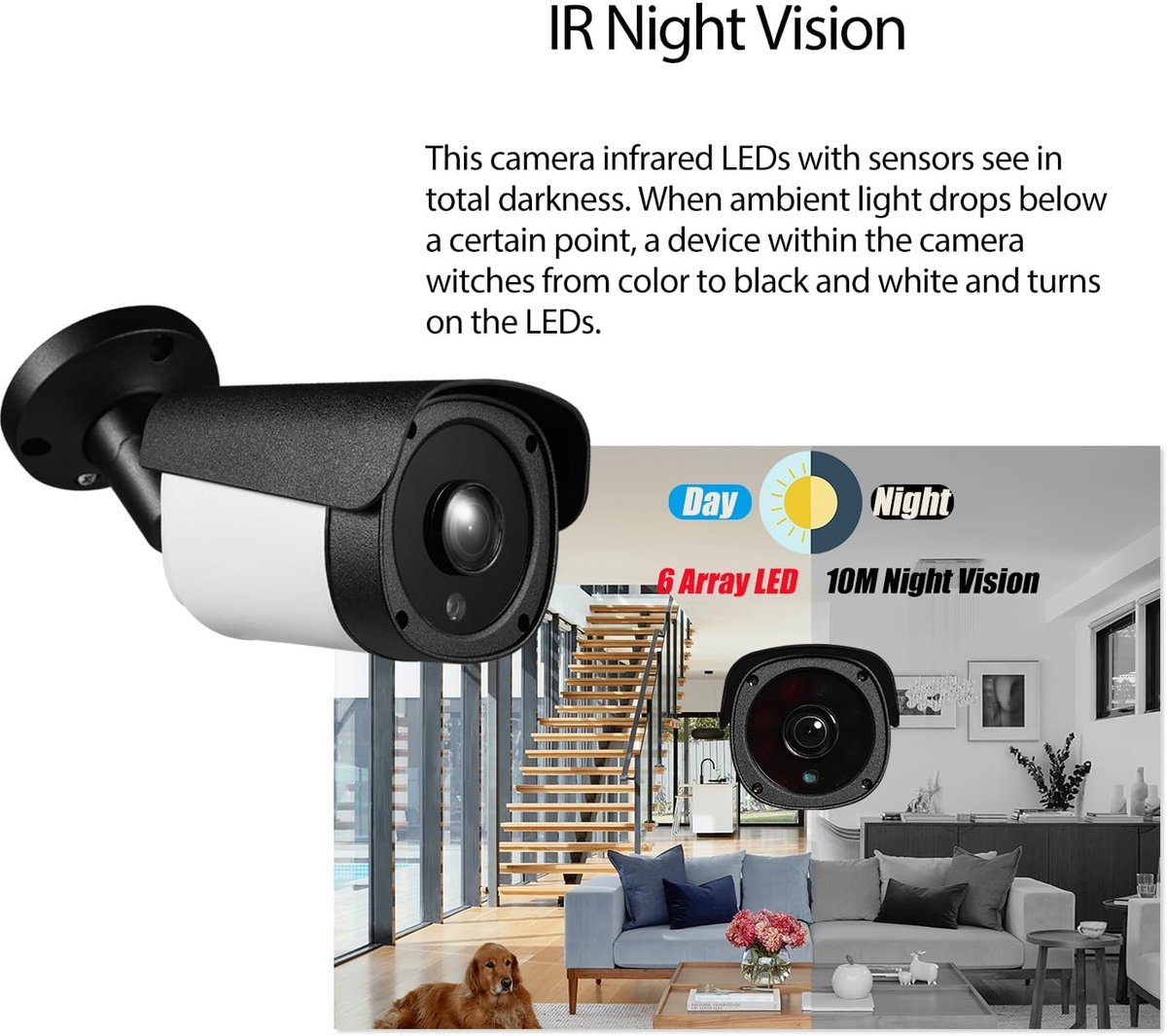 SnelShoppen - 5MP POE IP Camera met IR Nachtzicht, Waterdicht IP65 Metalen Beveiligingscamera, 10M Panoramische Fisheye Lens, Bewegingsdetectie, Indoo