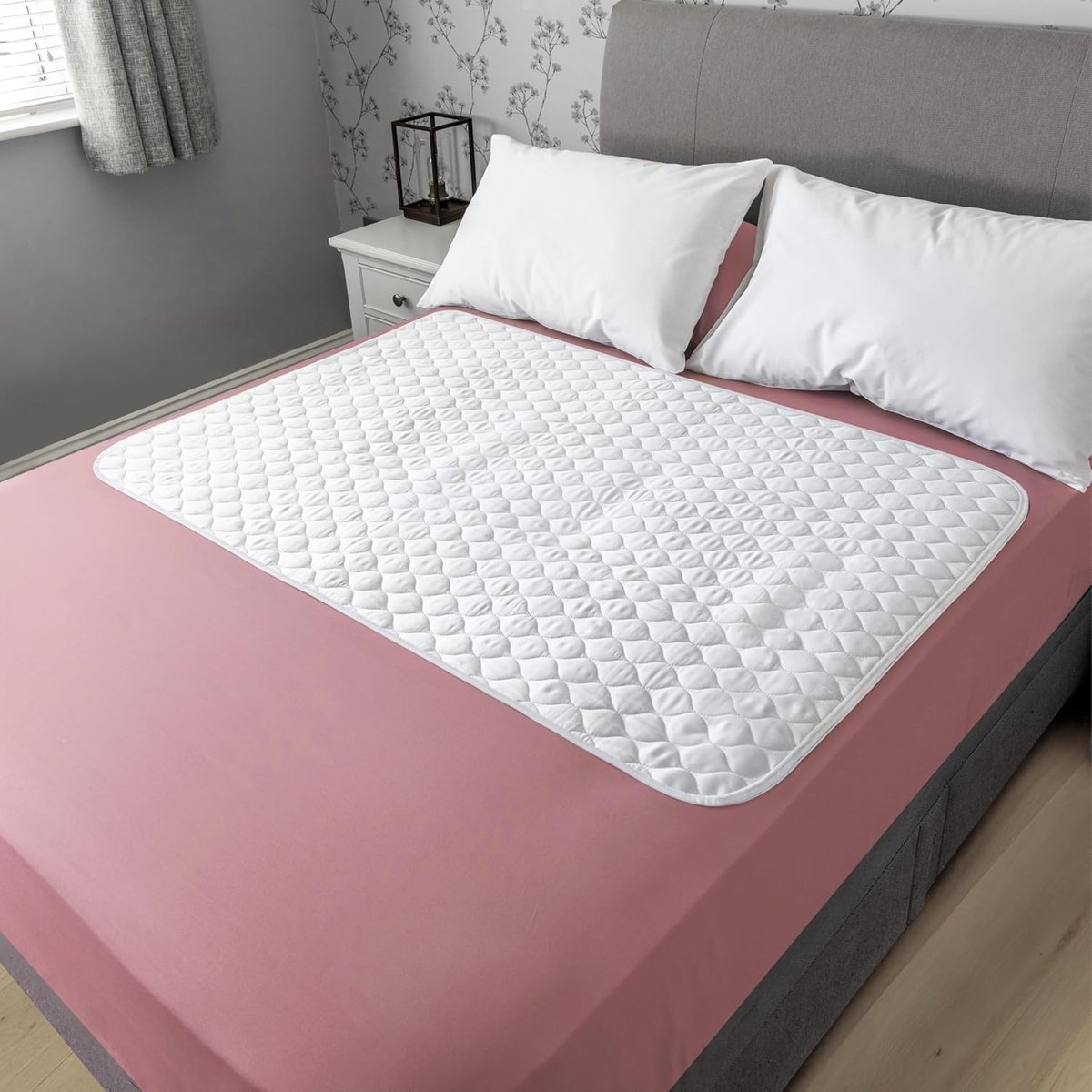 SnelShoppen - Bamboe Biologische Incontinentielakens 132 x 86 cm - 100% Waterdichte Bedplassen Lakens voor Volwassenen en Kinderen - Herbruikbare Bedb