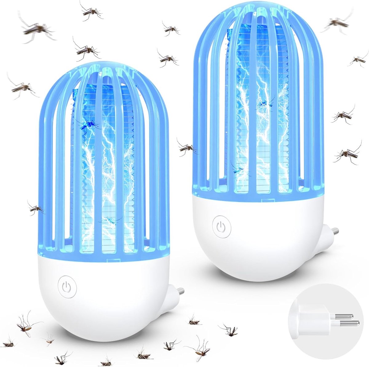 SnelShoppen - Insectenverdelger voor Binnen en Buiten, Effectieve Ongediertebestrijding, Draadloze Elektrische Insectenverdelger, Ideaal voor Tuin, Ca