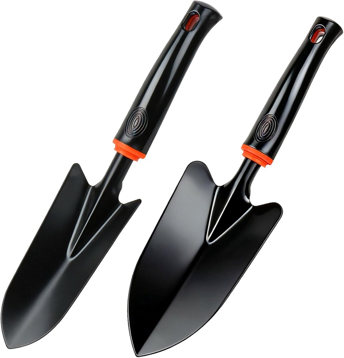 SnelShoppen - Hand Shovel Set van 2 Stuks - Tuinschep en Plantlepel - Kleine Tuinschep voor Verplanten van Zaailingen - Duurzaam Carbon Staal - Ideaal