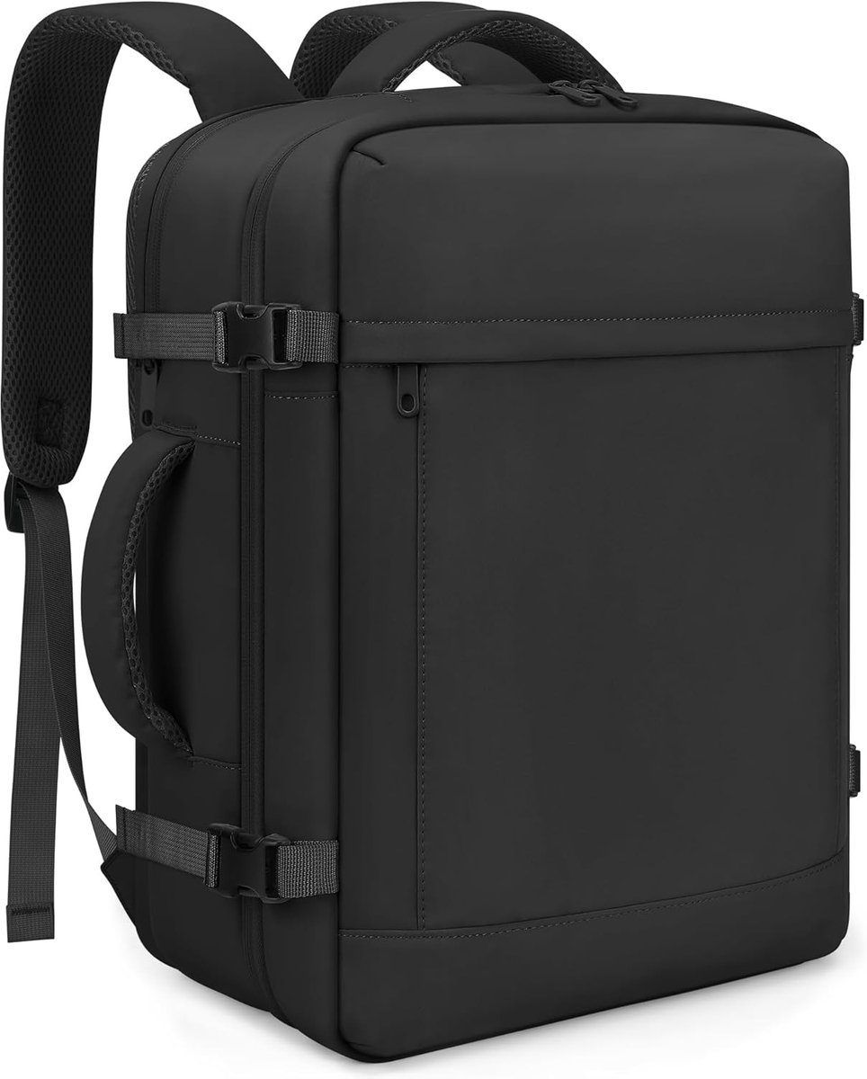 SnelShoppen - ETRONIK Ryanair Handbagage 40x30x20 cm - Waterdichte Reisrugzak voor Mannen en Vrouwen, Zwart, Compact en Lichtgewicht