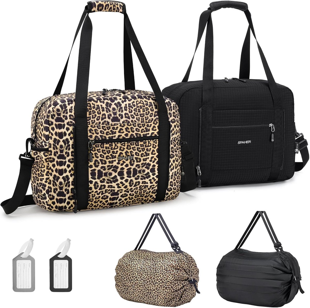 SnelShoppen - 20L Duffle Bag Handbagage Sporttas 40x30x15cm Waterdicht Lichtgewicht Weekendtas Fitness Tas met Verstelbare Schouderband