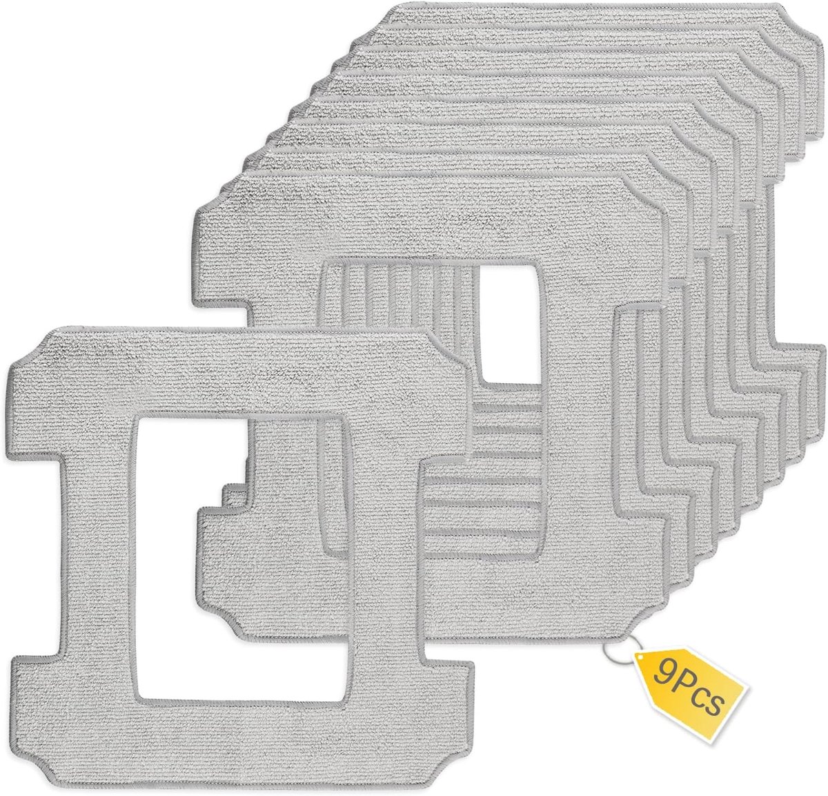 SnelShoppen - Pack van 9 Vervangende Ruitenwissersdoeken voor Ramenreiniger Robot, Hoge Absorptie, Microvezel, Voor Ecovacs Winbot W1 Pro/W1/W2, Ideaa