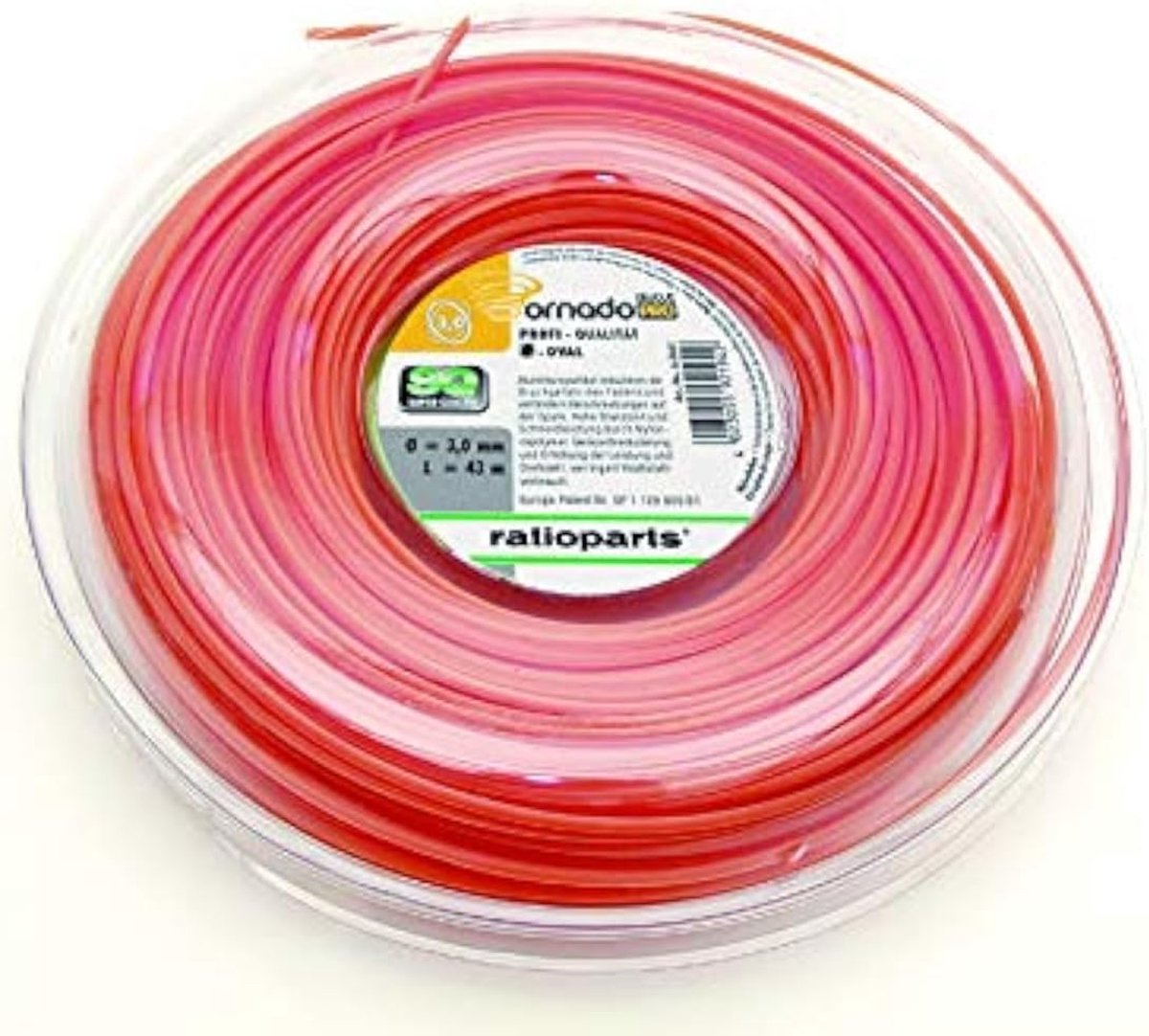 Nylondraad Grastrimmer - Maaidraad Trimmerdraad - Gazon Onderhoud - Aluminium Gecoat - 70 m - Oranje