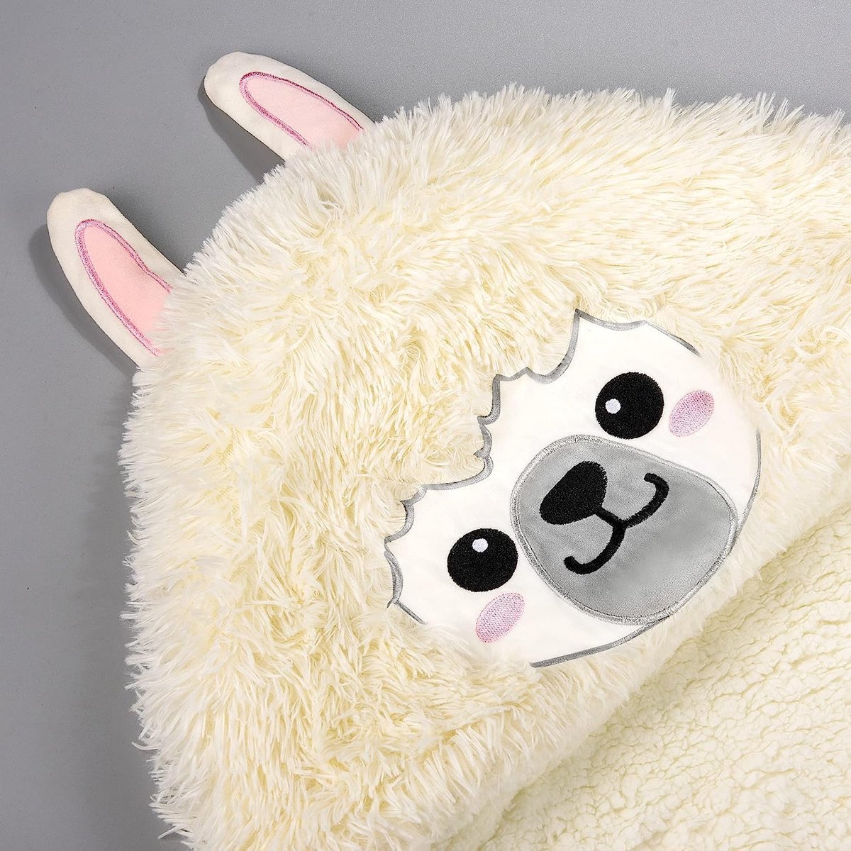SnelShoppen - Wearable Llama Alpaca Blanket met Kap - Zachte Flanel Coral Fleece - Cuddly Sofa Dekentje - Perfecte Cadeau voor Vrouwen, Kinderen en Ge