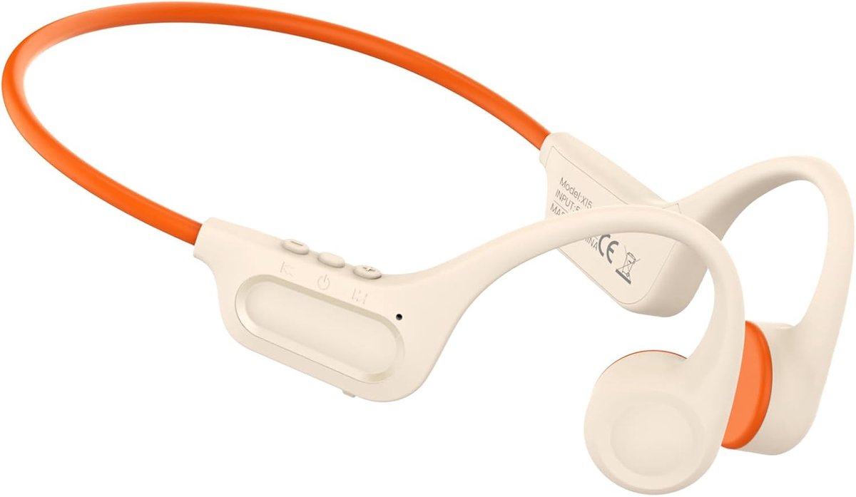 SnelShoppen - Bone Conduction Headphones Bluetooth 5.3 Open-Oor Hoofdtelefoon, Type-C Oplaadpoort, IPX6 Waterdichte Hoofdtelefoon voor Jogging, Fietse