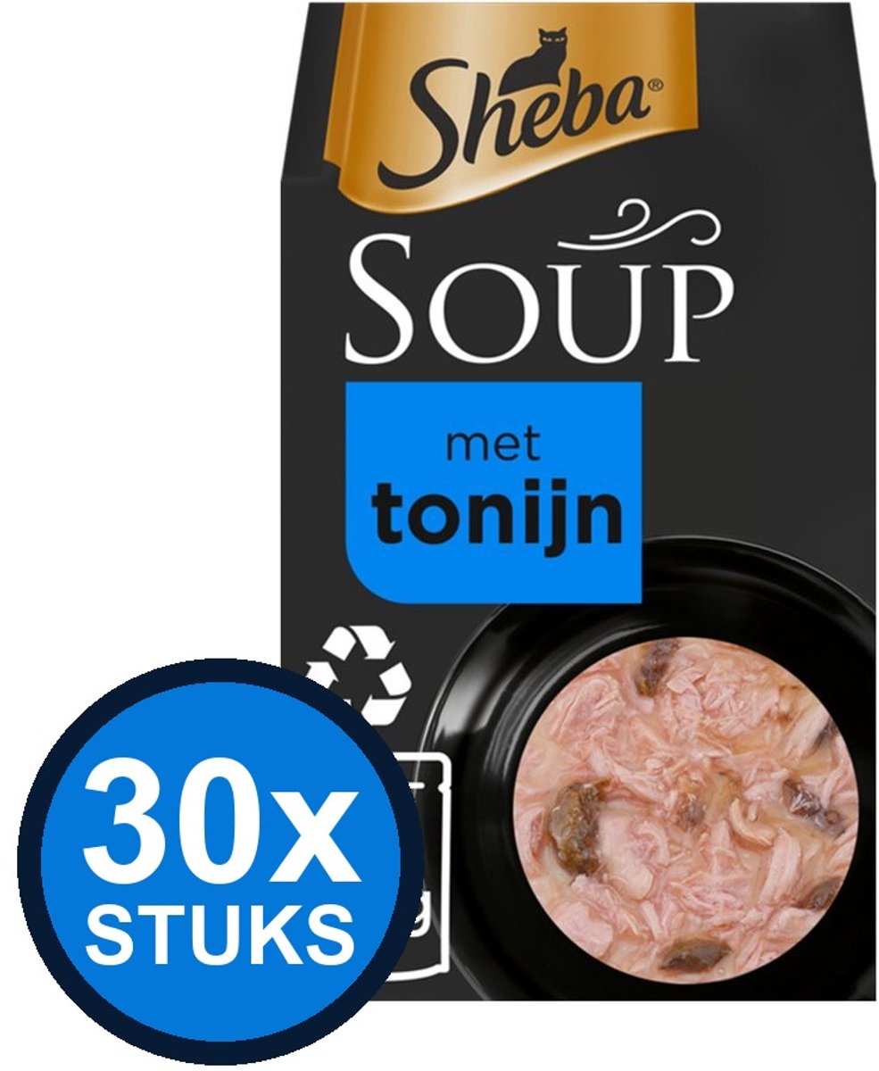 Sheba Sheba - Soup tonijn mp 4x40gr - Kattenvoer Natvoer - 160 g
