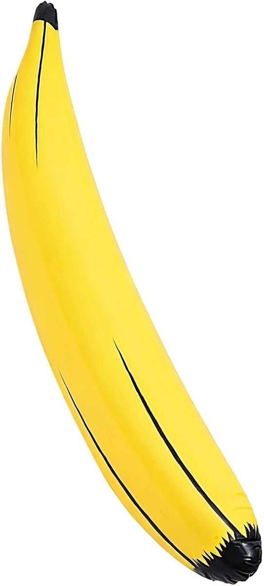 SnelShoppen - Opblaasbaar Speelgoed Banaan 1,8 m - PVC Zwembadspeelgoed voor Volwassenen en Kinderen - Perfect voor Zwembad, Strand, Zomerfeest en The