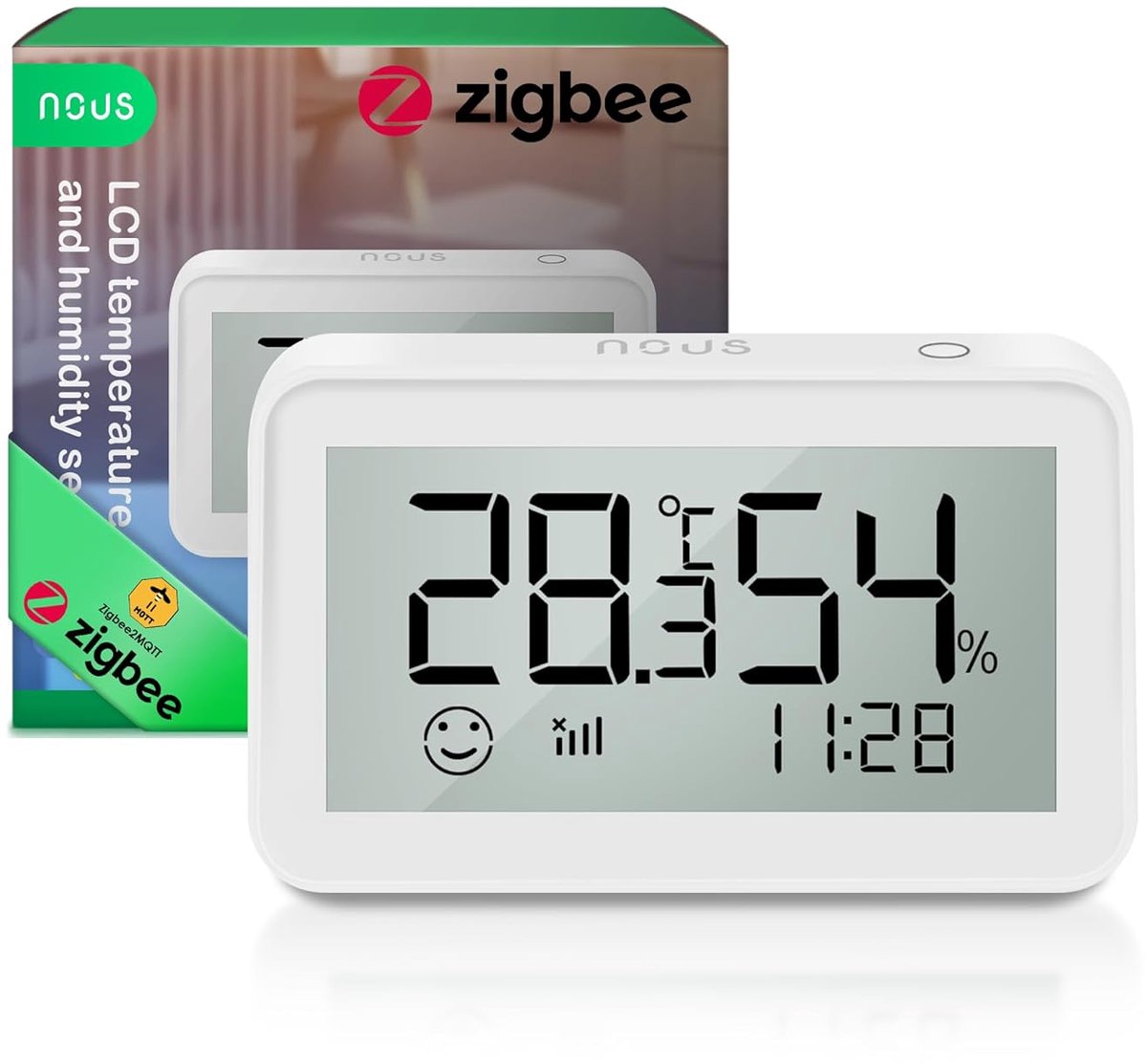 SnelShoppen - Slimme Temperatuur Sensor Hygrometer, Digitale Thermometer met ZigBee en Alexa Ondersteuning, Tuya Smart Life Integratie, Voor Thuisgebr