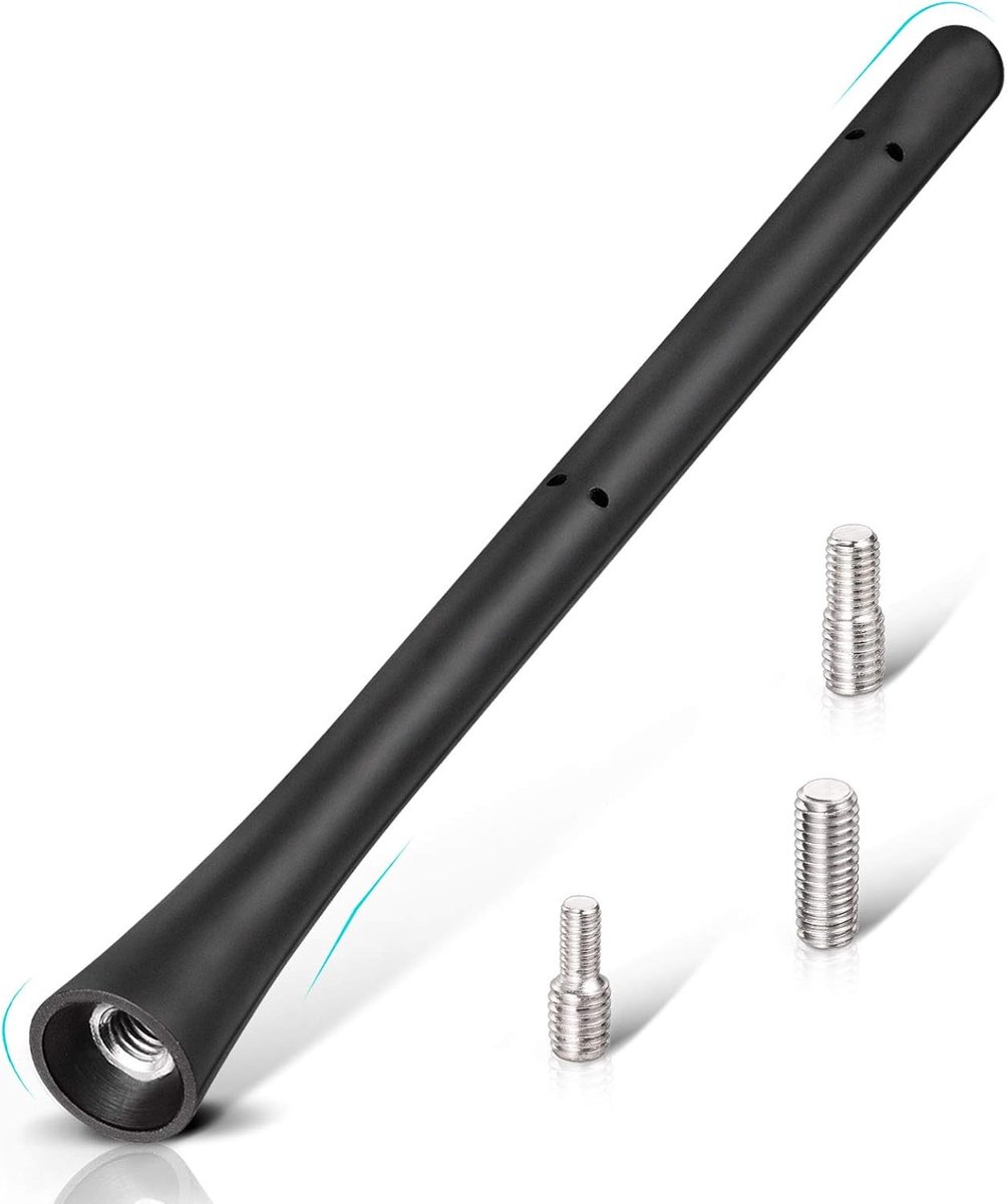 SnelShoppen - Auto Antenne FM DAB Dakantenne 18.5cm Korte Auto Radio Antenne met Sterke FM/AM/DAB Ontvangst Functie - Eenvoudige Installatie, Geschikt