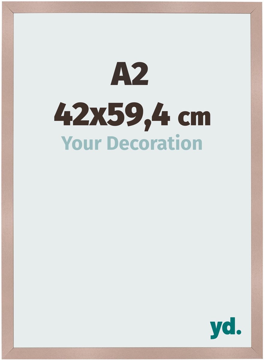 Your Decoration - Fotolijst A2 42x59,4 cm - MDF - Oudroze - Bologna
