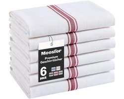 SnelShoppen - Moosfor Theedoeken 100% Katoen, Zachte en Absorberende Keukendoeken, Dikke Premium Vaatdoeken voor Keuken, Poetsdoeken, Set van 5 Stuks
