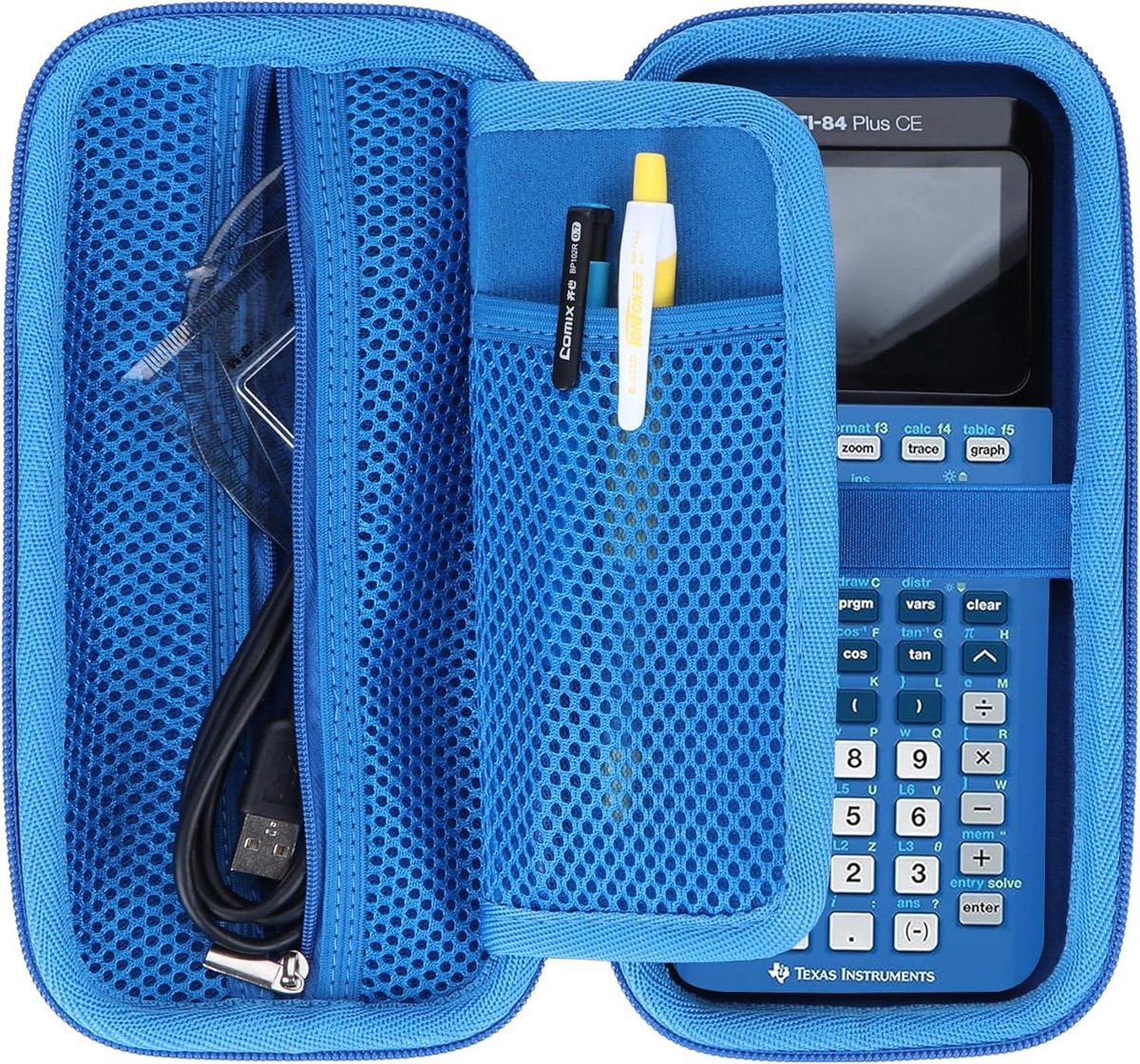 SnelShoppen - Hard Protective Case voor Grafische Rekenmachine - Geschikt voor TI-83 Premium CE, TI-84 Plus CE-T, TI-Nspire CX II-T, TI-30 ECO RS en m