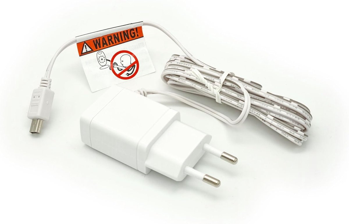 SnelShoppen - Oplaadkabel Babyfoon - Geschikt voor VB601, VB603, VB605, V607, V610 - Type A - Betrouwbare laadoplossing voor baby monitors - Hoogwaard