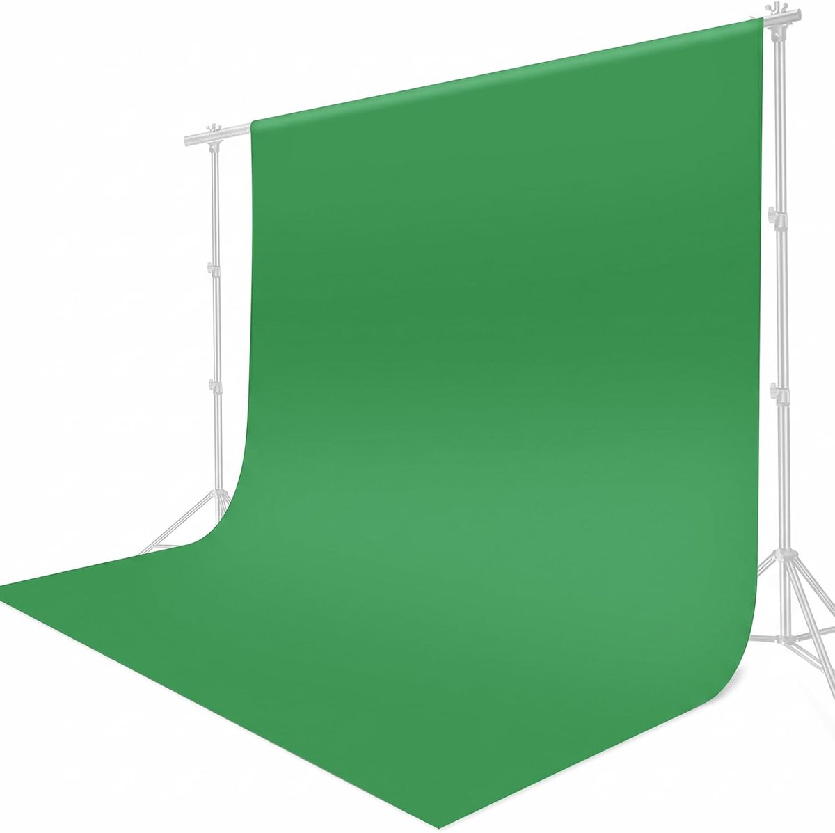 SnelShoppen - Groene Achtergrond 1,5 x 2 m - Polyester, Wasbaar, Duurzaam Scherm voor Fotostudio, TV, YouTube, Zoom en Online Bijeenkomsten - 150 g