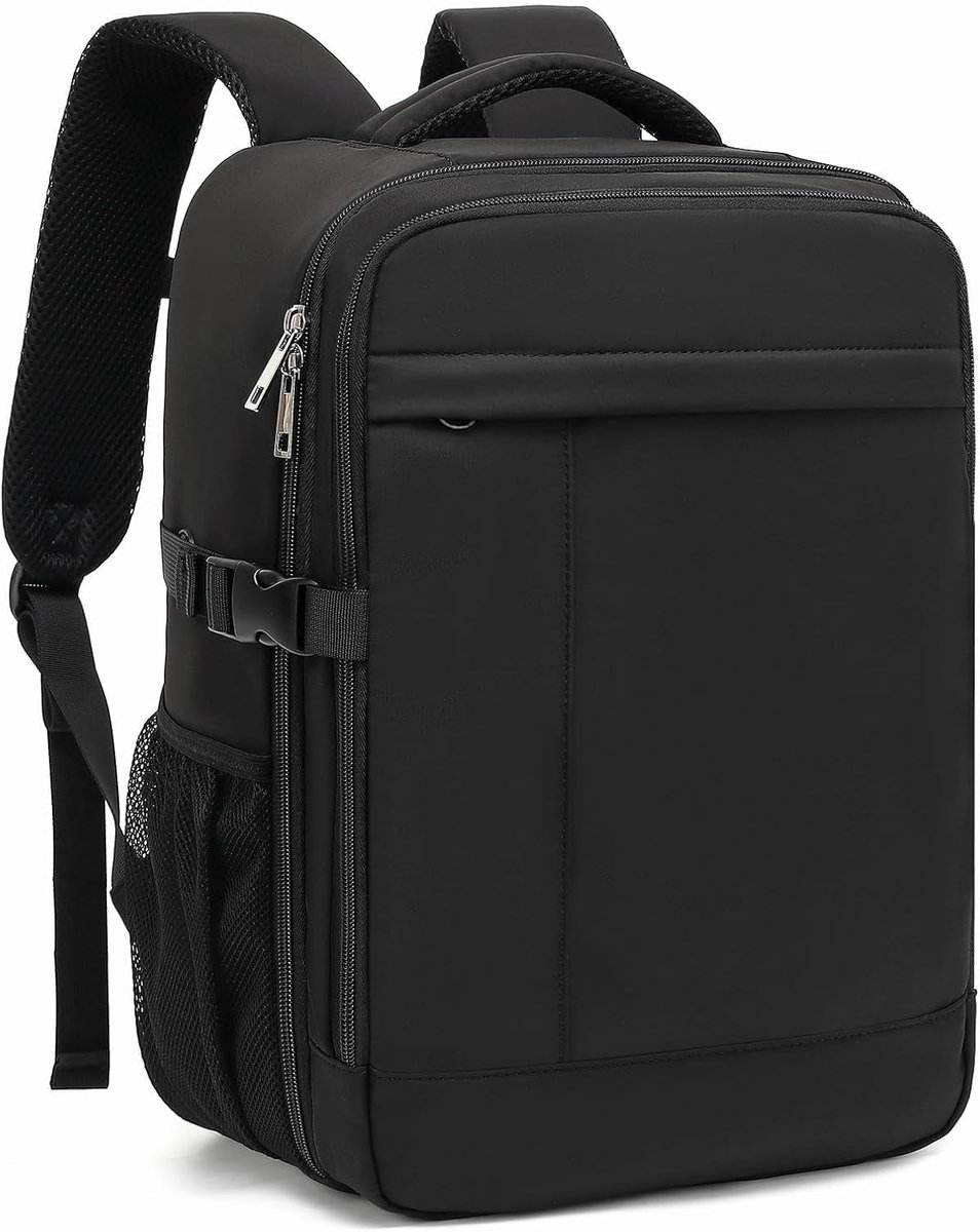 SnelShoppen - Rugzak 40 x 30 x 20 cm voor Ryanair Handbagage, Waterdichte Reistas met Diefstalbeveiliging, 24L, 14 Inch Laptop Compartment, Ideaal voo