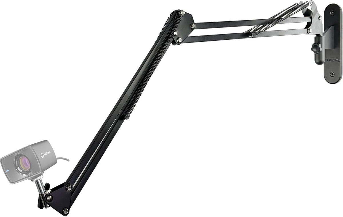 Thijox - Facecam Webcam Wandhouder Stand Compatibel met Gaming, Videoconferentie, Elgato Facecam MK.2 & Pro, Flexibel, Stevig, Voor Thuisstudio, YouTu