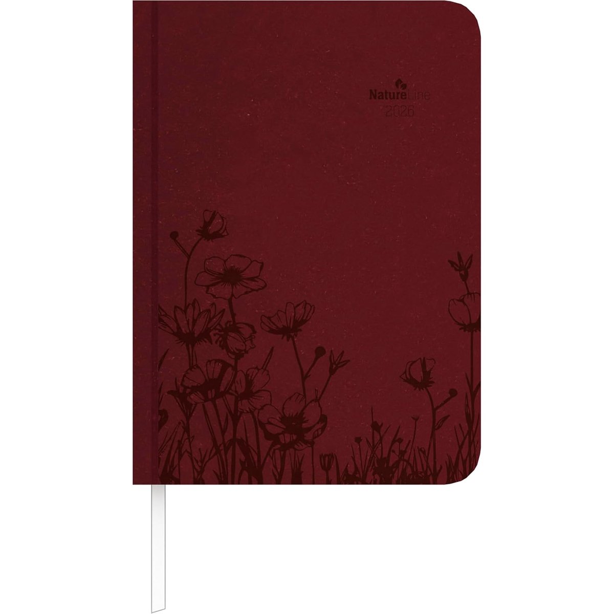 SnelShoppen - Wochen-Minitimer Nature Line Flower 2026 – A6 Taschenkalender met Notizbereich, Maandoverzicht, Milieuvriendelijk, Perfect voor Werk, Sc