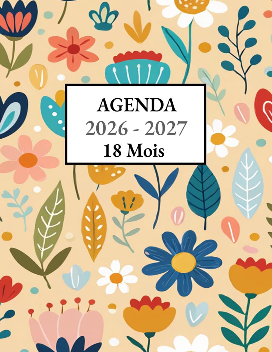 SnelShoppen - Agenda 18 maanden 2026 2027 A4 Semainier - Planificateur Hebdomadaire - 1 Week op 2 Pagina's - Juillet 2026 tot Décembre 2027