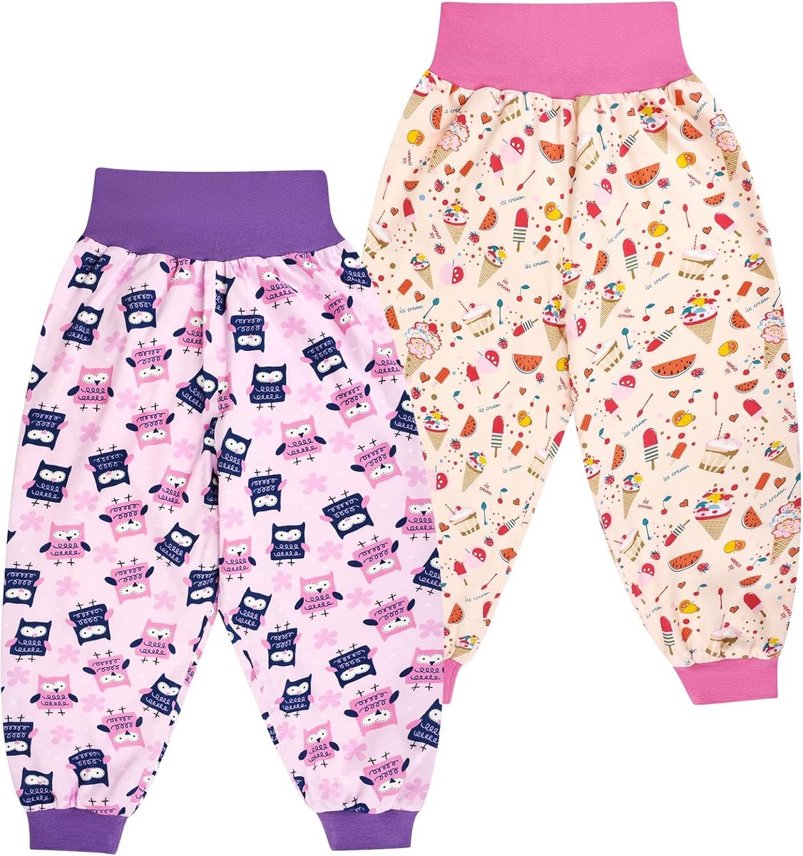 SnelShoppen - Trainingsbroek voor Jongens met Absorberende Luiers, Katoen, 2 Stuks, Maten S-XL, Ideaal voor Peuters en Kinderen, Comfortabel en Prakti