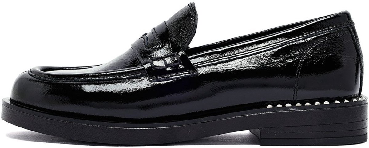 DERIMOD Masculine Loafers Patent Leather Masculine Loafers