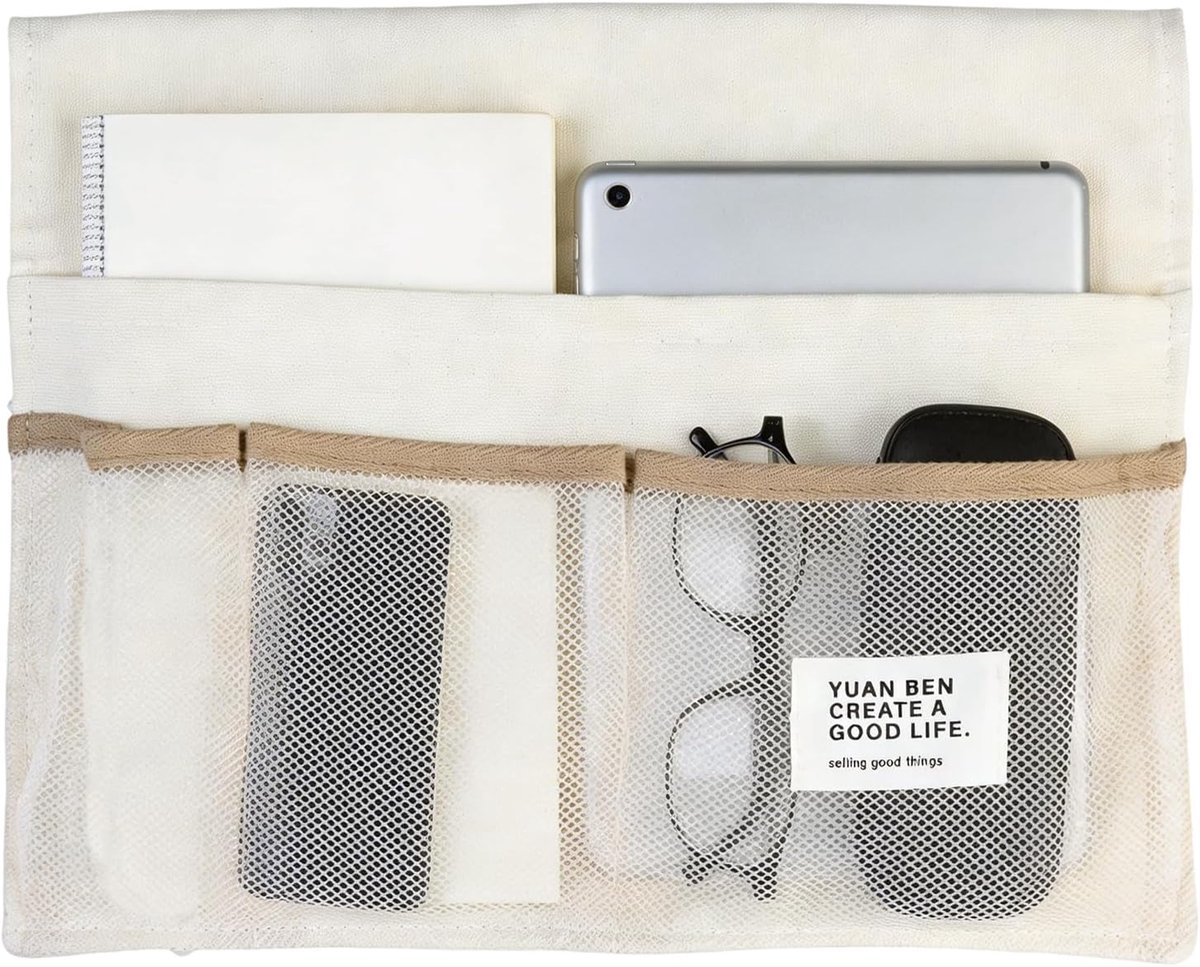 SnelShoppen - Bed Hang Organizer - Hangende Bedside Organizer voor Bunk Bed, Hoofdeinde, A