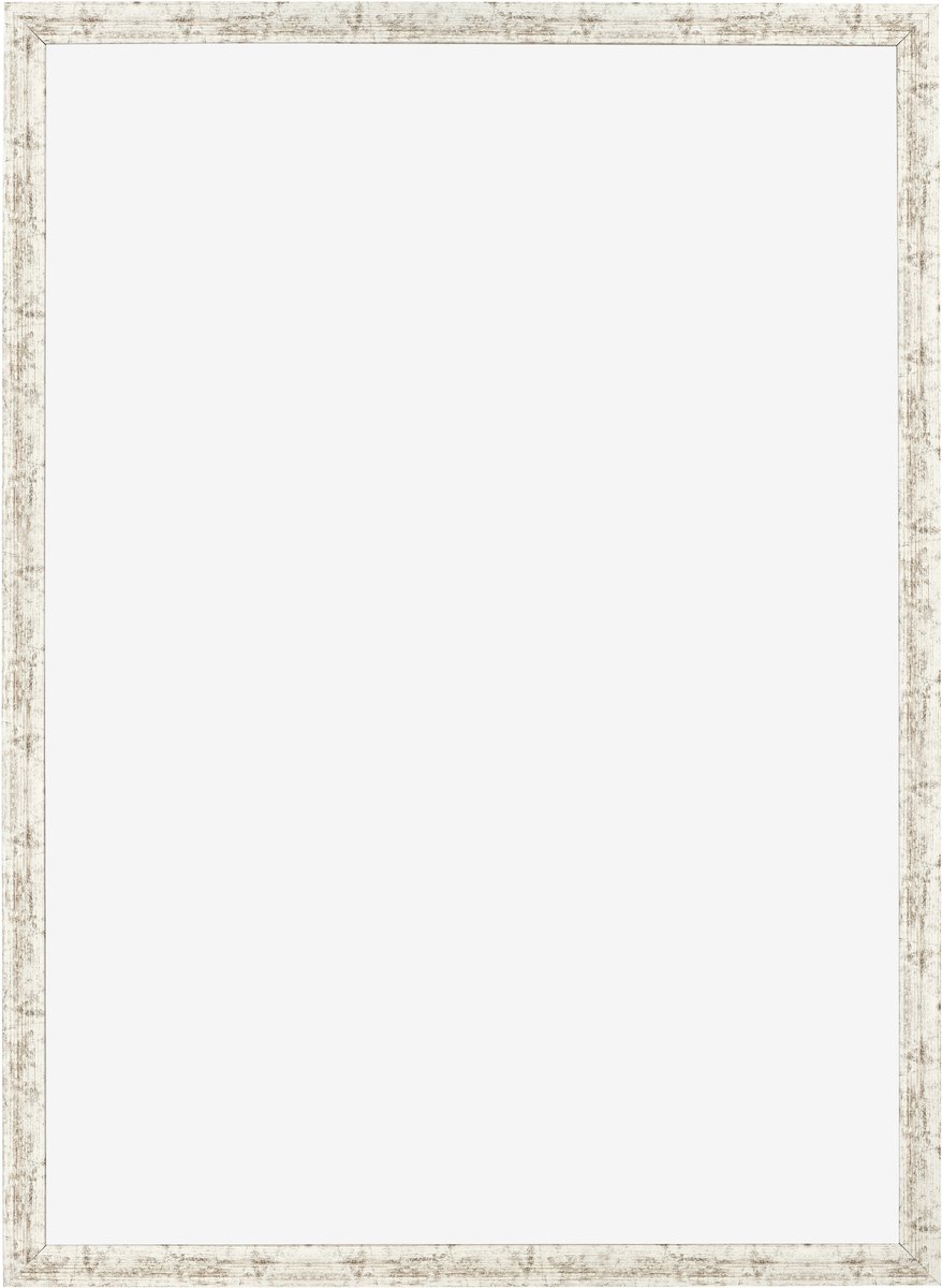 Fotolijst 35x50 cm - MDF - Wit Vintage - Benno