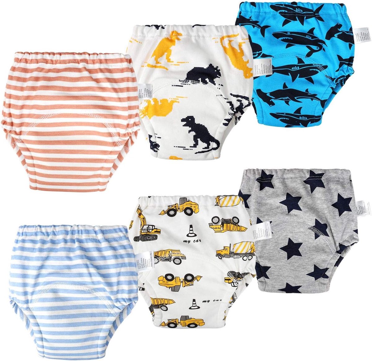 SnelShoppen - Potty Training Ondergoed voor Kinderen - Absorberend, Zacht, Meisjes & Jongens - Maat 120/5T - Oeko-Tex Gecertificeerd - Ideaal voor Zin