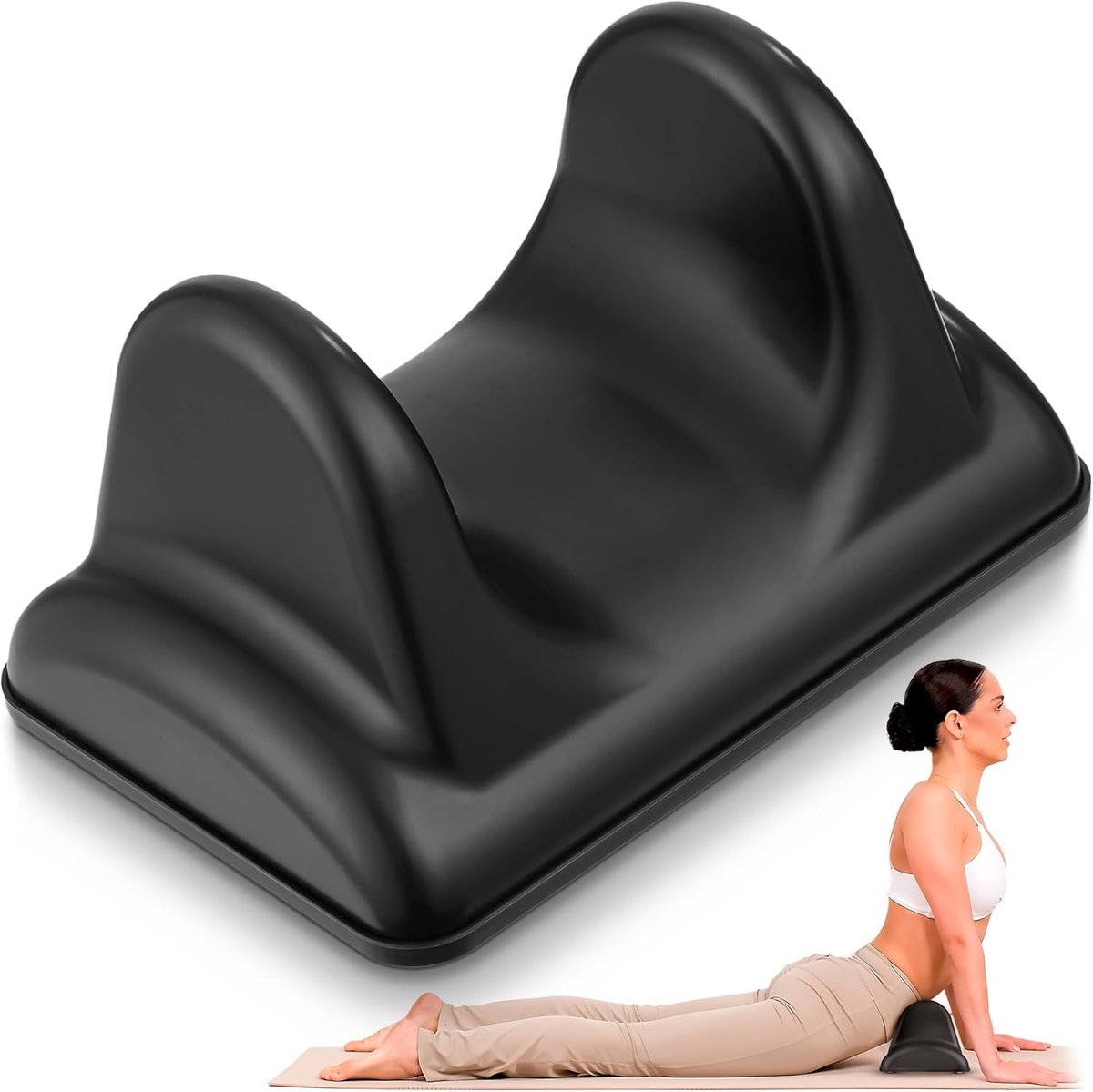 SnelShoppen - Psoas Release Massage Tool - Zwart - Trigger Point Deep Tissue Massager voor Rug- en Heupflexor Pijnverlichting - Ergonomisch Ontwerp vo