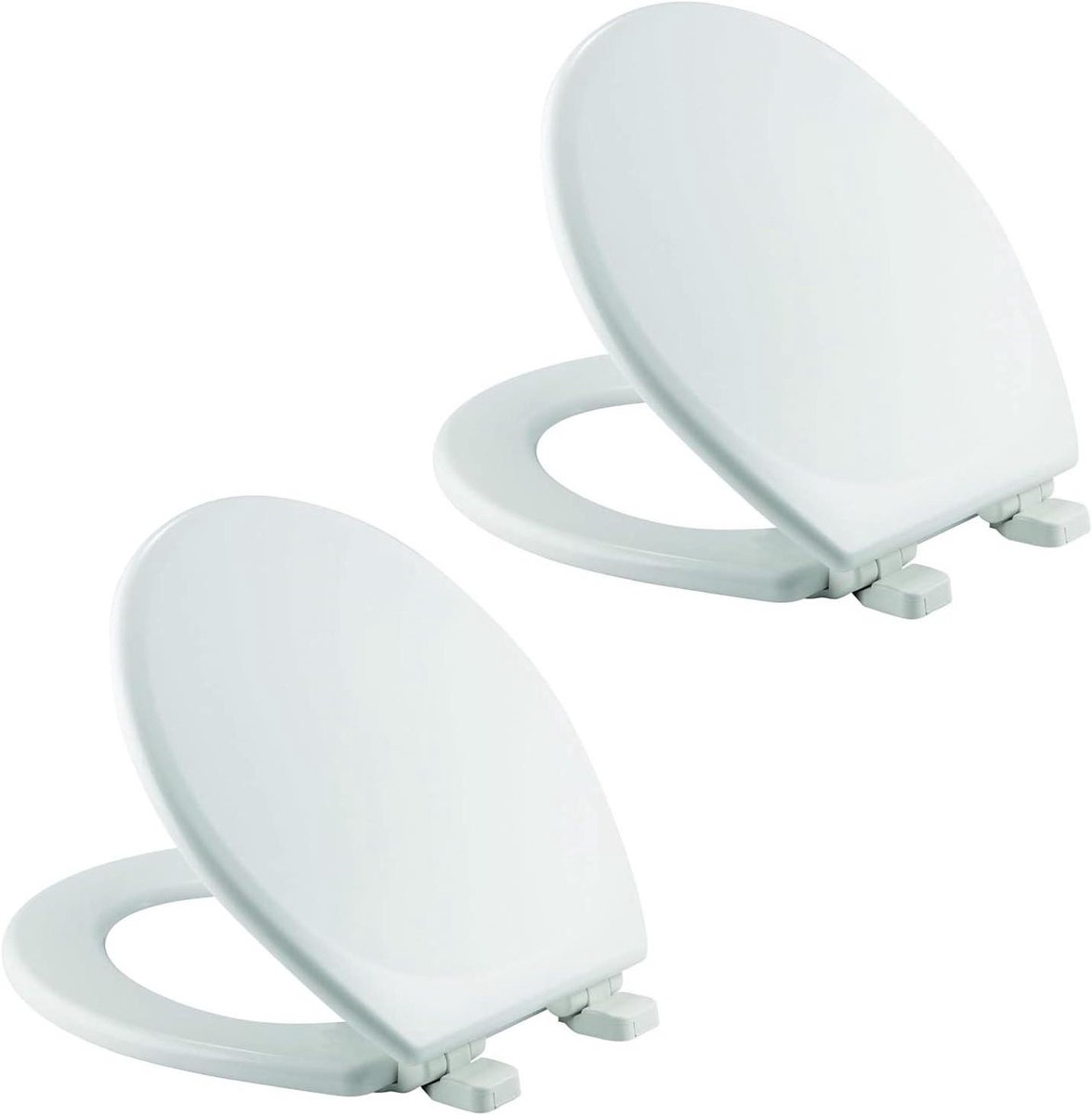 Toiletbril - Zitting - Stil Sluiten - Eenvoudige Installatie - 2 Stuks - Wit