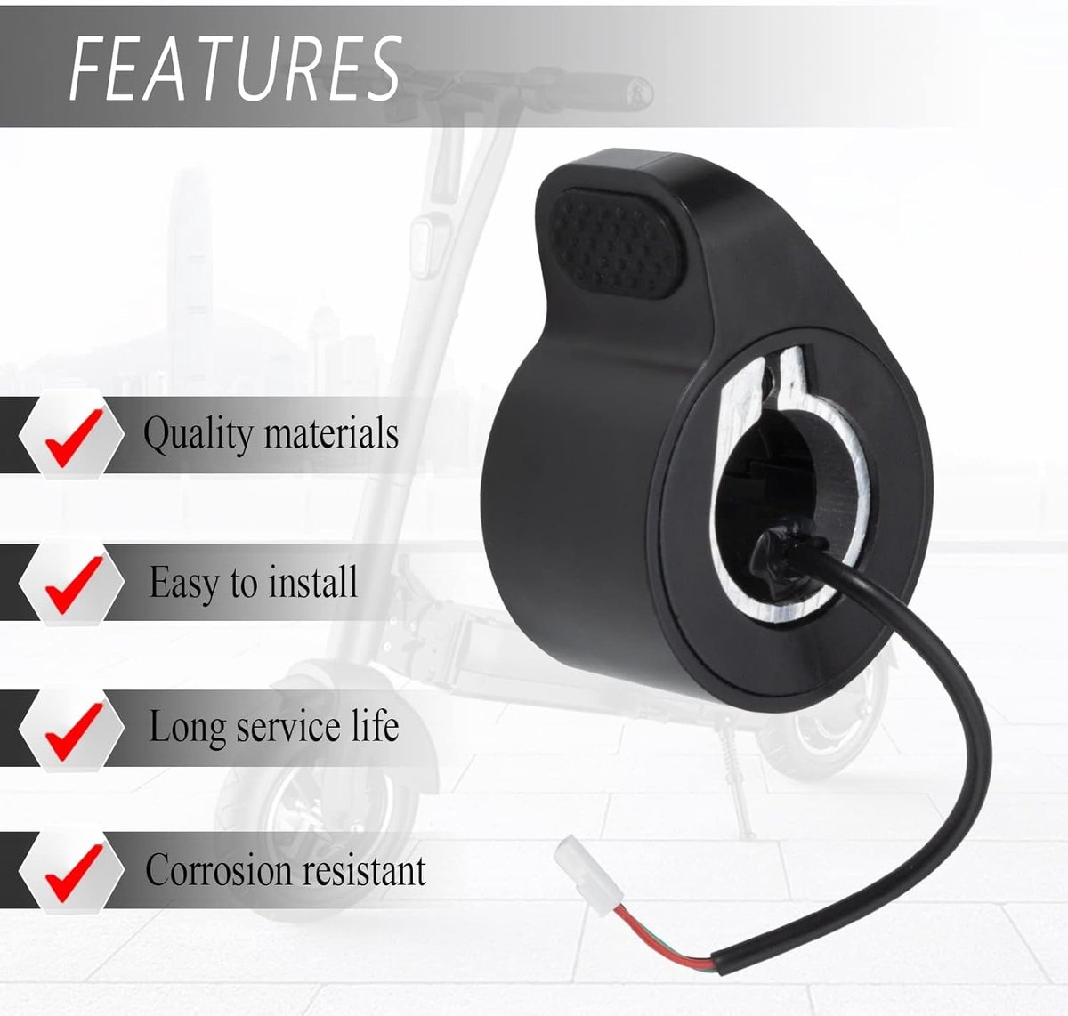 SnelShoppen - Throttle Speed Controller voor Elektrische Scooter - M365, 1S, Essential, Pro, Pro 2 - Gevoelige Accelerateur Pedal - Eenvoudige Install