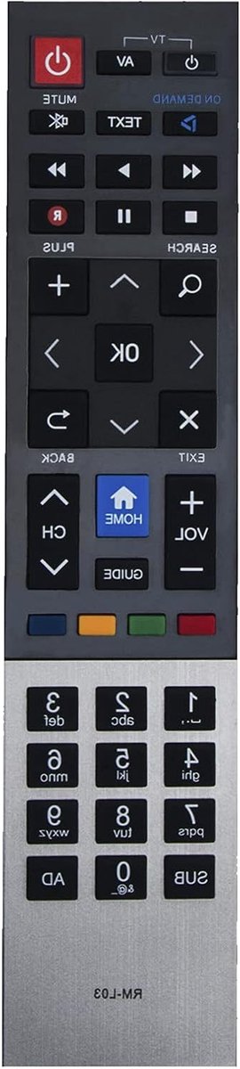 Afstandsbediening - Universele Bediening - TV Zenders Zappen - Directe Werking - 10 Meter Bereik - Zwart