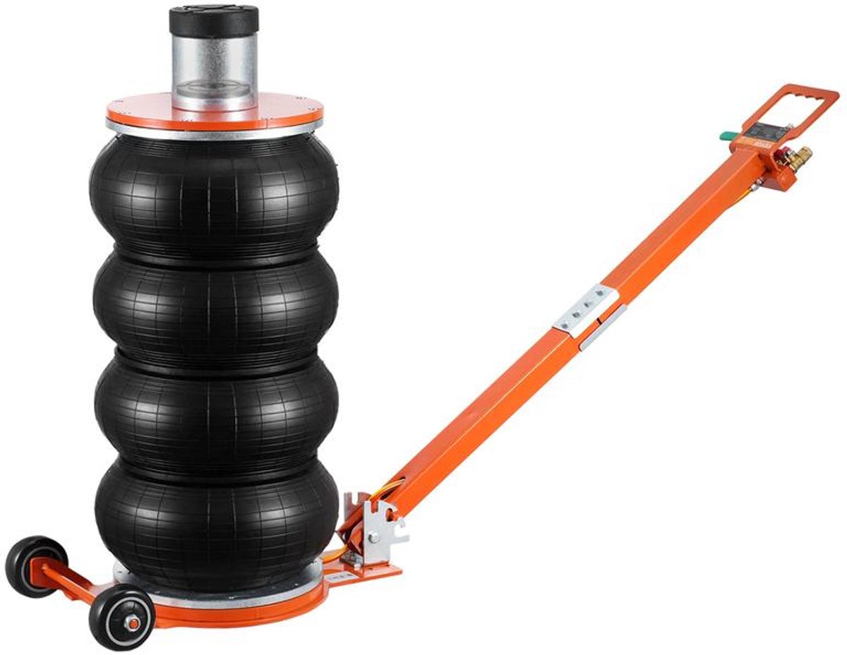 M-Goods Autokrik Pneumatisch 6 Ton - Schaarkrik Luchtkrik - Verstelbare Hefhoogte 170-583 mm - Geschikt voor Auto, SUV en Bestelwagen