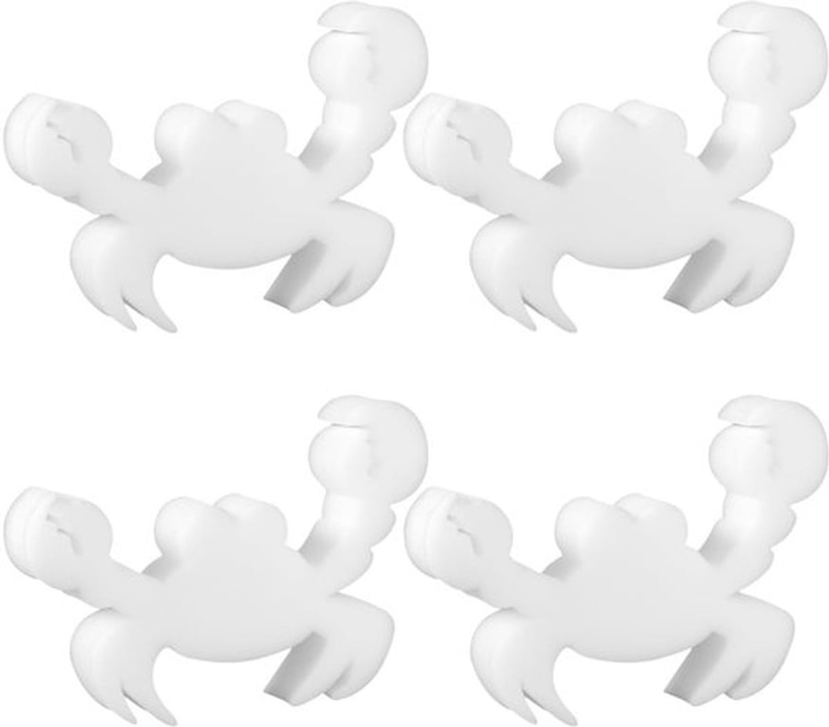 4 stuks schuimabsorberende spons voor bubbelbaden, krabvormige zwembadspons, olie-absorberend, zeer efficiënte olie-absorberende spons voor opblaasbare bubbelbaden (wit)