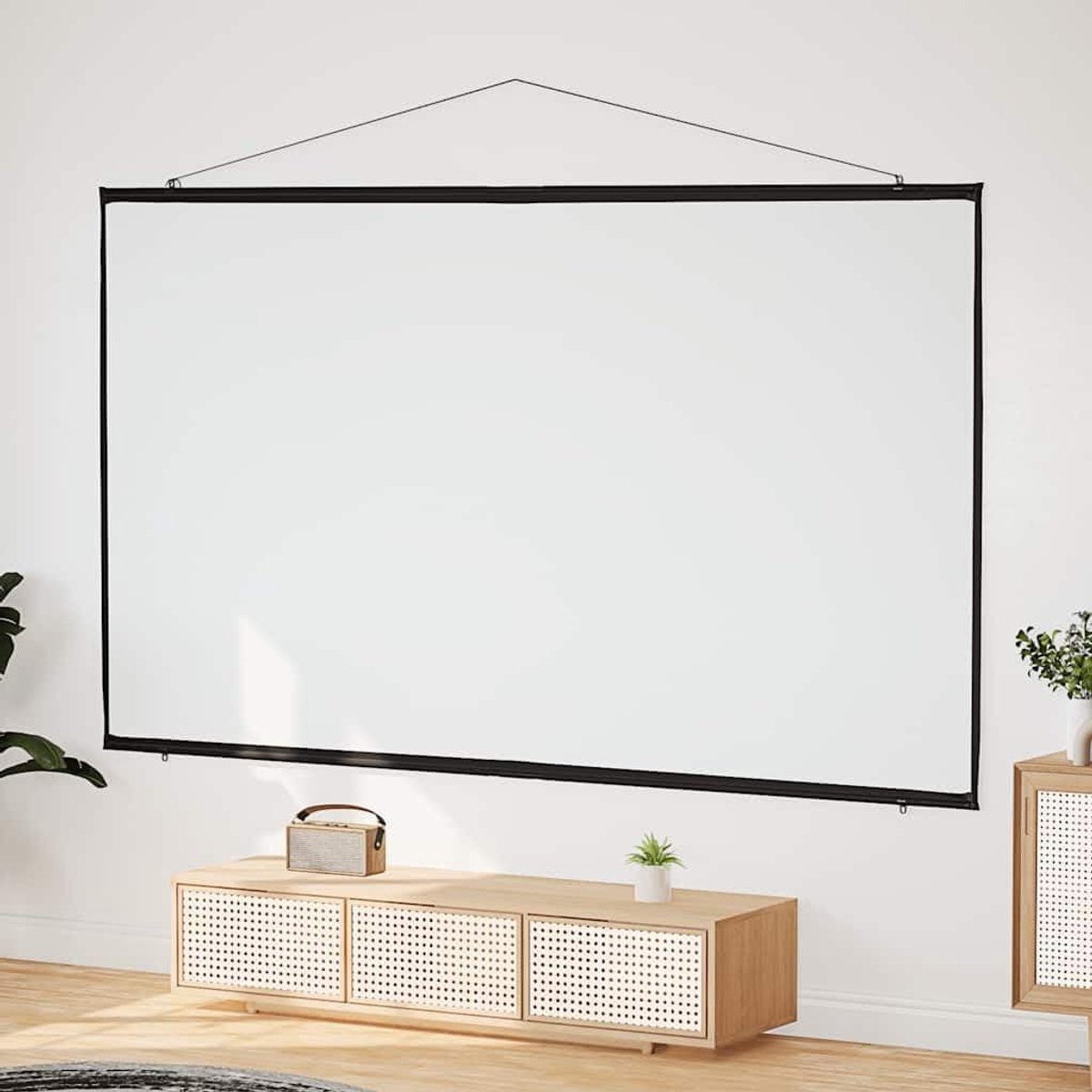 Projectiescherm - Beamerdoek - Thuisbioscoop - Matte lichtverdeling - 120 inch - Mat wit