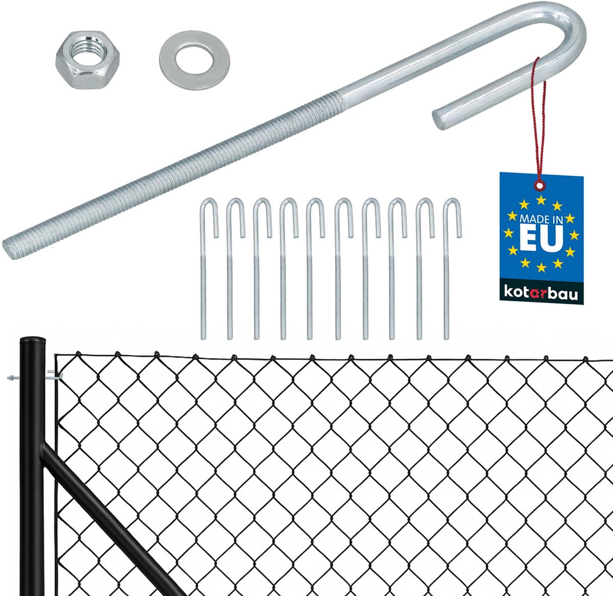 KOTARBAU 10 Stuks Draadspanner van Verzinkt Staal M6, Kabelspanner, Hekspanners