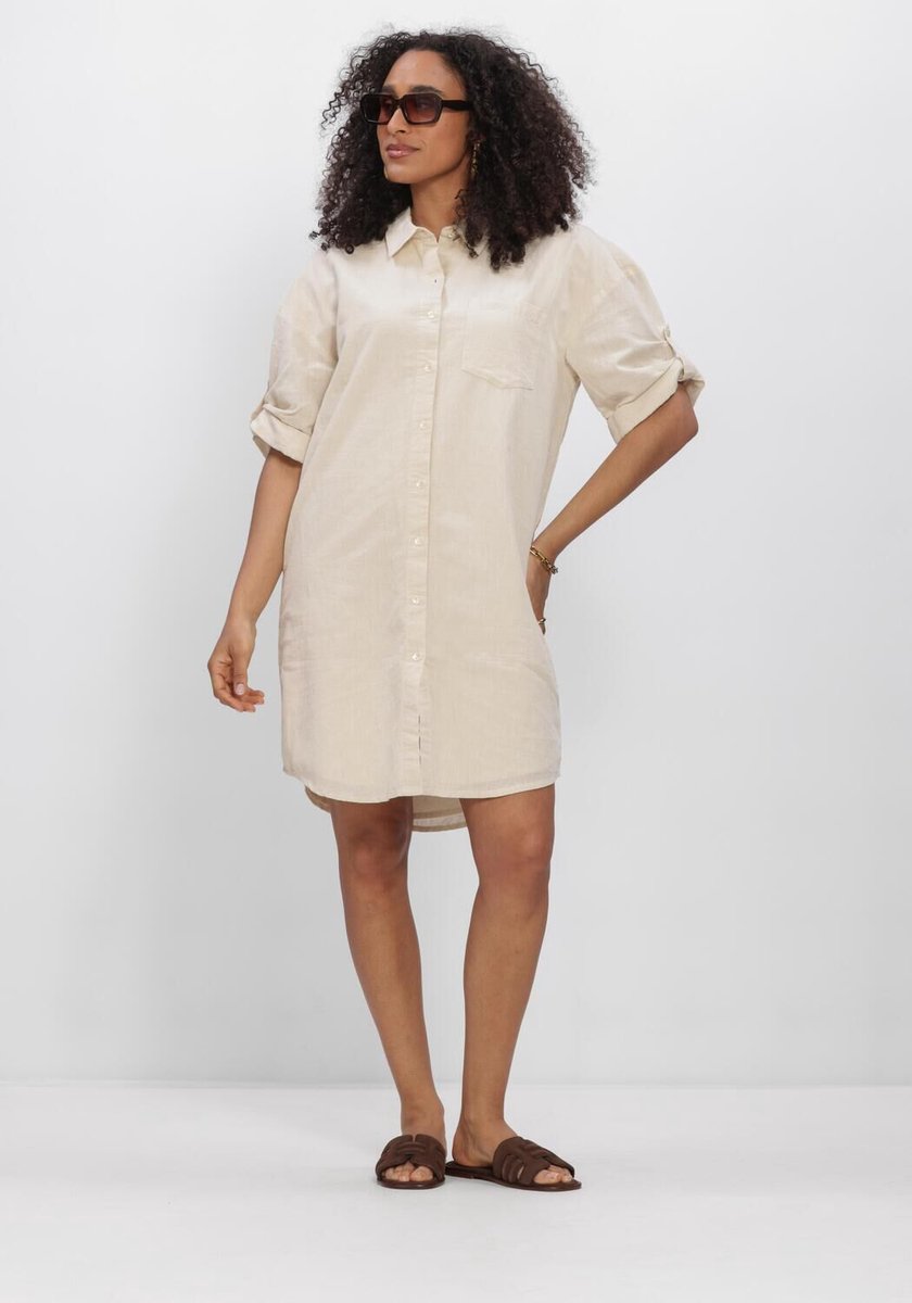 Notre-V Nv-henline Dames - Jurk - Beige - Maat XS