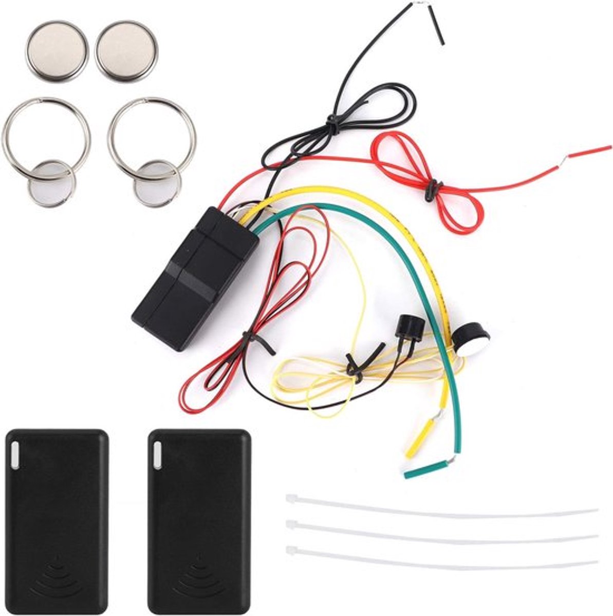 Auto motor startonderbreker, Universele 2,4 GHz auto startonderbreker anti-kaping autoalarmsysteem intelligente schakeling afgesneden voor DC12V voertuigen