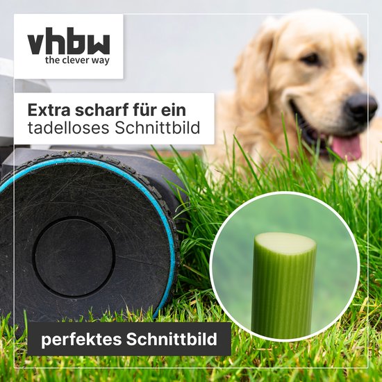 vhbw 30x reservemessen, compatibel met Segway Navimow i105E, H800E-VF, H3000E-VF, H500E-VF, i108E, H1500E-VF grasmaaiers - vervangingsmes zilver, staal van VHBW — afbeelding 5