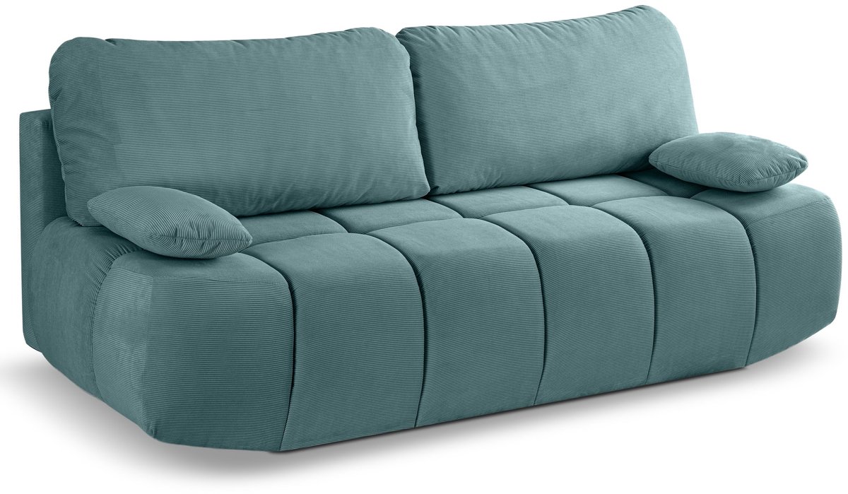 Lauder 2-zits sofa bed mintblauw - Moderne sofa met slaapfunctie