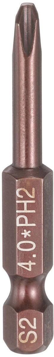 Phillips Schroevendraaier Bit Set PH2 met Magnetische Bits en 1/4" Sechskantschaft