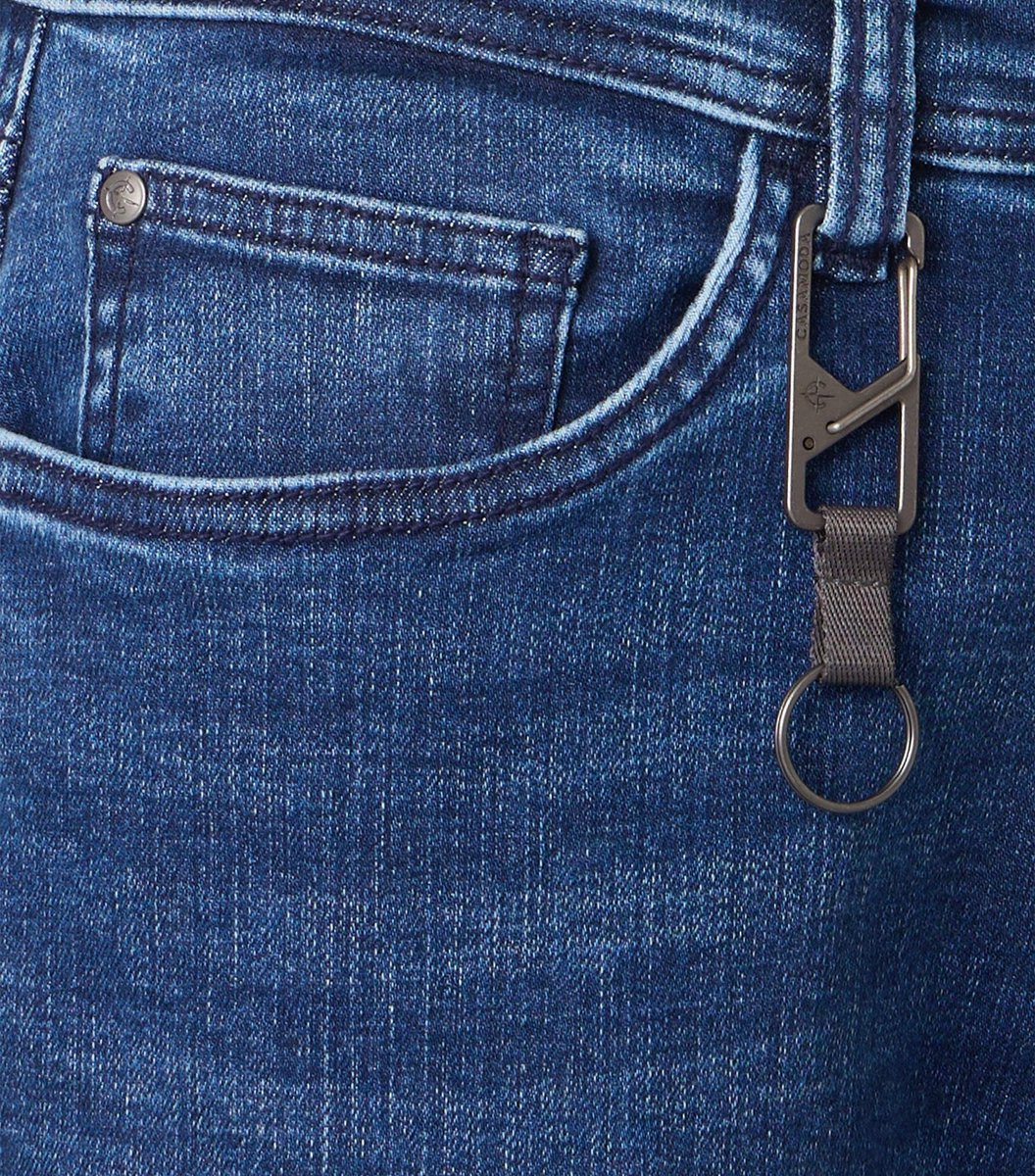 CASA MODA jeans shorts STEVE - heren 5-pocket korte spijkerbroek - blauw