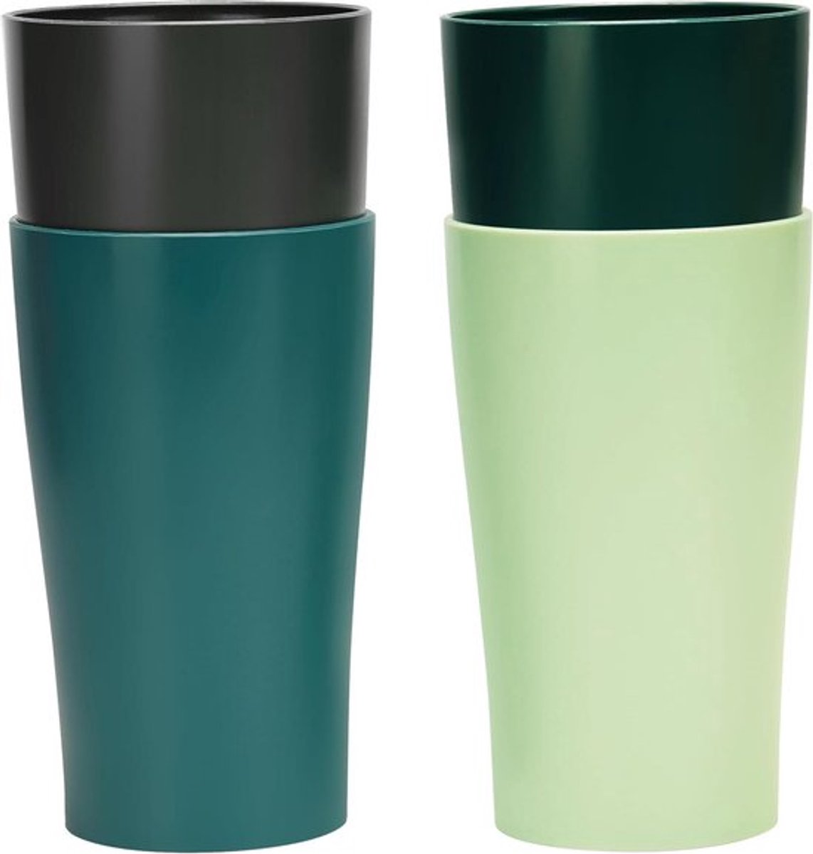 Drinkbekers voor Kamperen - Herbruikbaar - BPA-vrij - 4 Pak Plastic Bekers - 400 ml - Onbreekbaar - Water en Drankjes - Kampeerbekers - Geschikt voor Kamperen - Wit