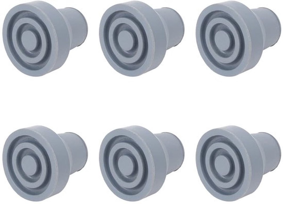 Buispunten 19 mm - Rubber - Slijtvast - Antislip - Zacht - 6 Stuks - Ingebouwd Stalen Kussen - Rubberen Doppen
