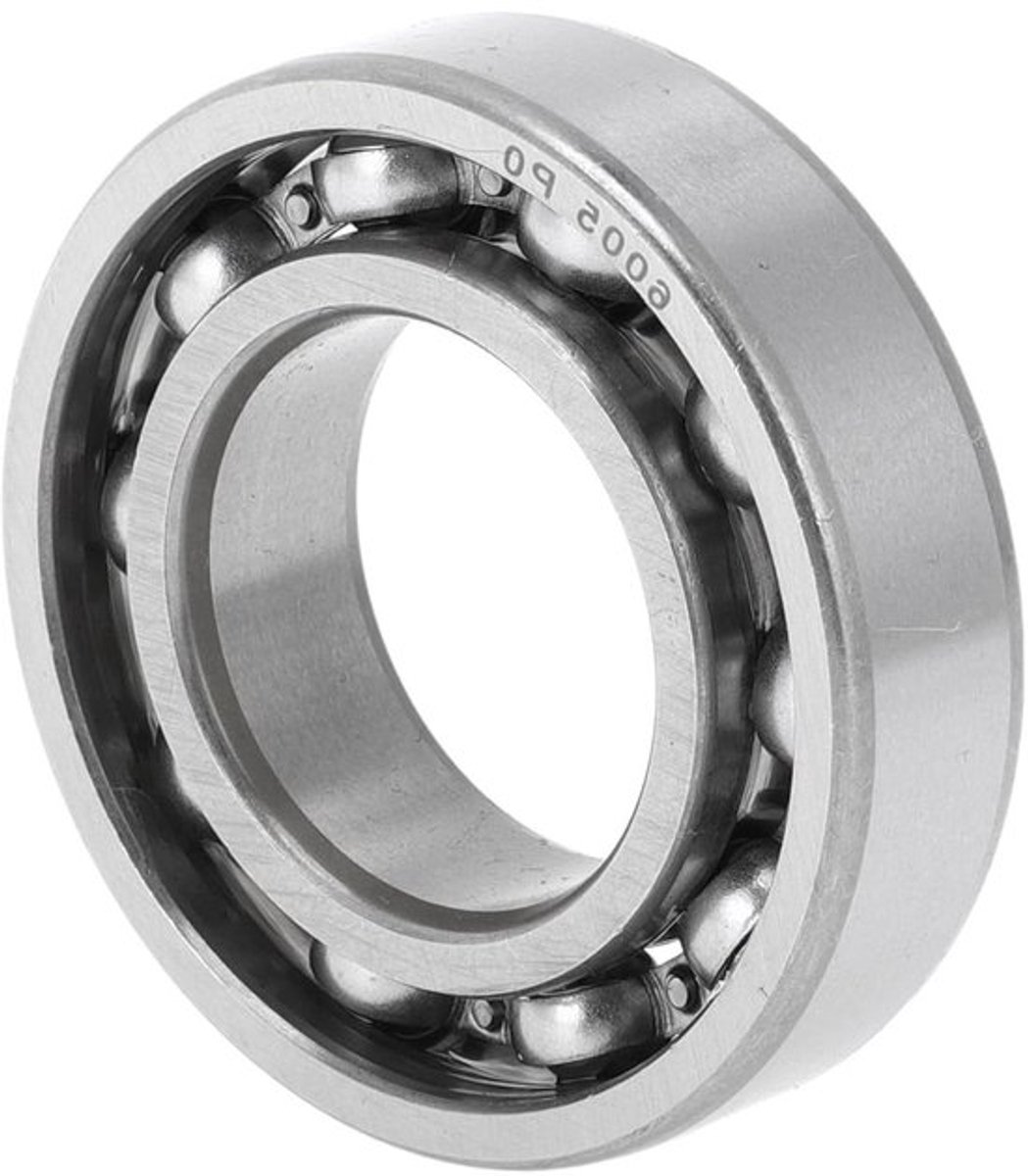 Diepe Groef Kogellagers P0 25x47x12mm - Gesmeerde Lagers voor Scooter en Skateboard - Open Type - Zilveren Kleur
