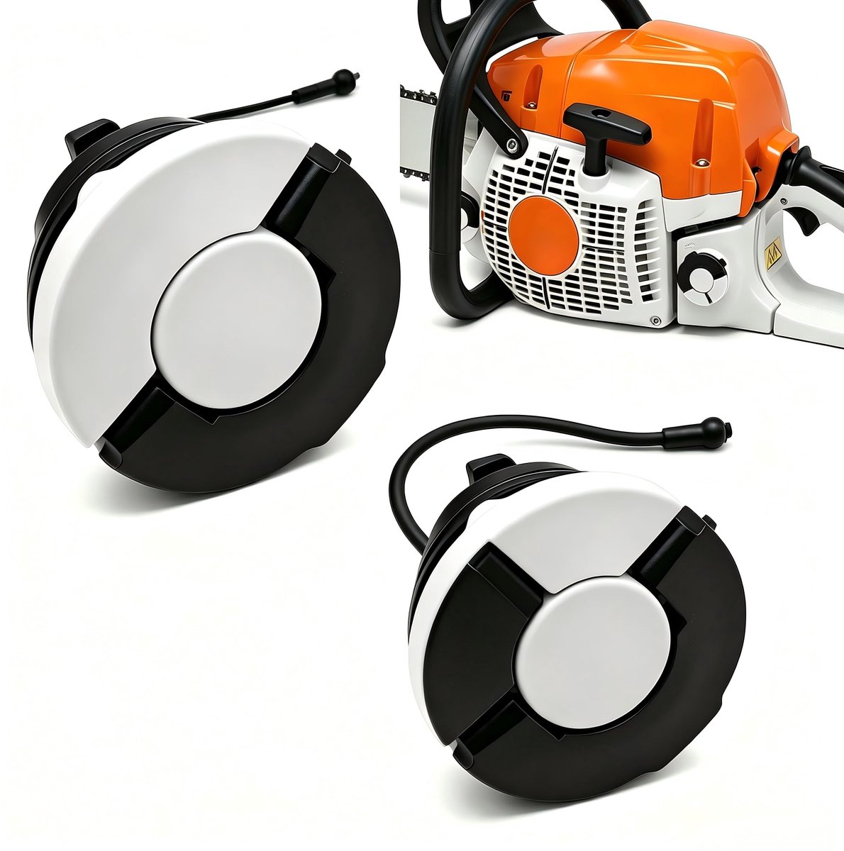 2-delig Set Tankdeksels voor STIHL MS171 MS250 MS260 MS360 MS441